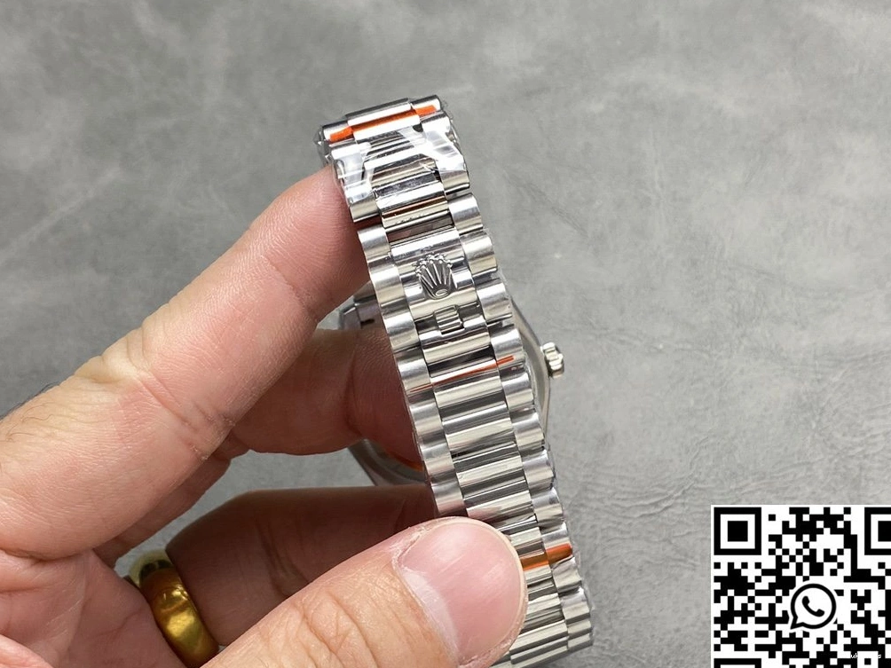 Day 128239-0023 Rolex Date 36mm Steel QF v5 Factory Blue Dial Tungsten 0312